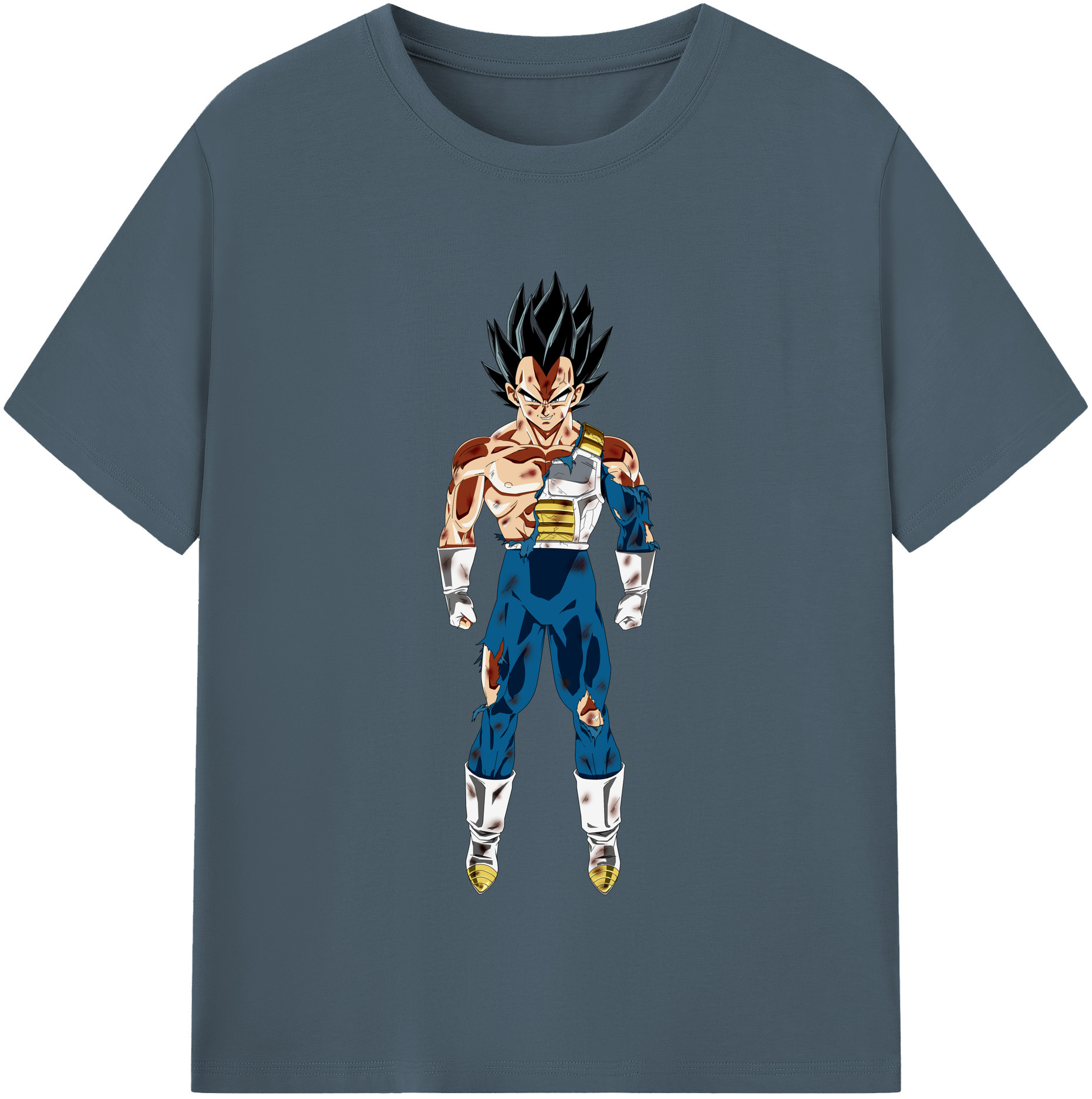 （画像用） ドラゴンボール ベジータ四世（Bejīta Yonsei）DRAGON BALL Vegeta IV 綿100％半袖Tシャツ（フロントプリント）